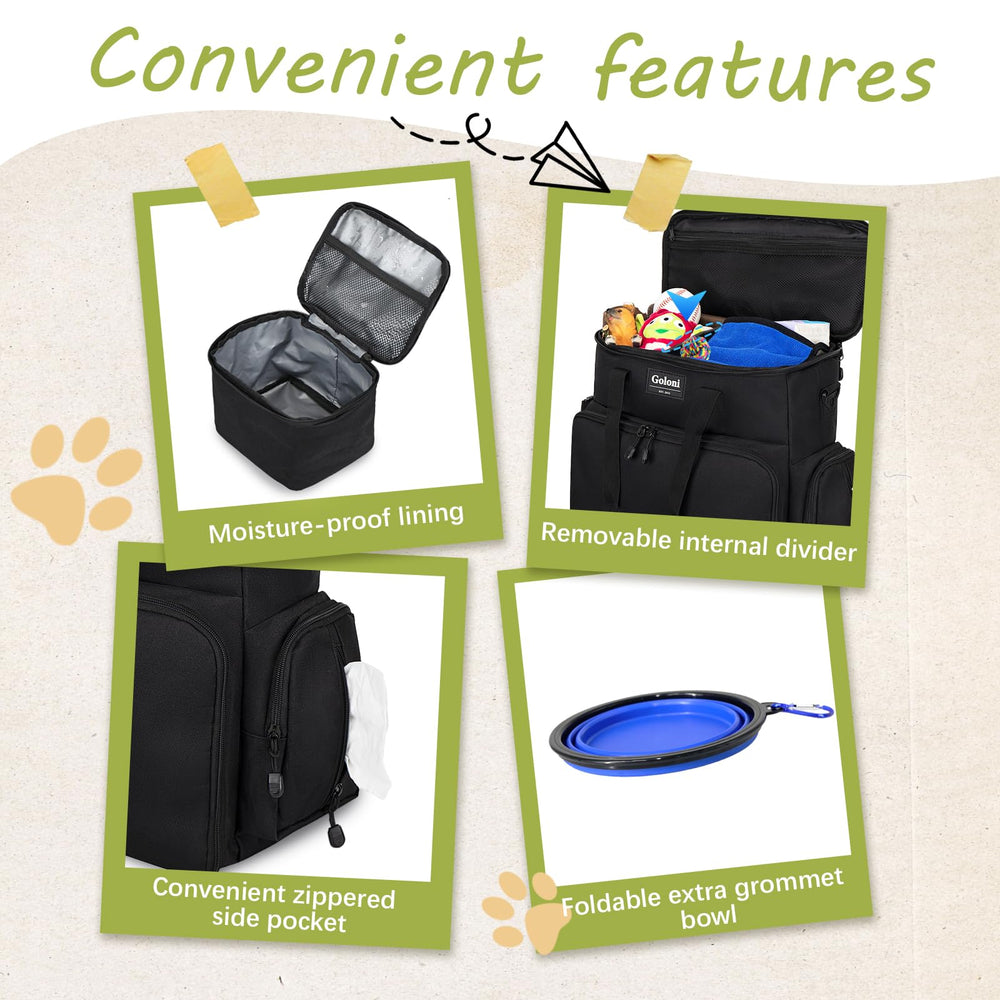 Goloni waterproof feeding mat protecting gear during stops