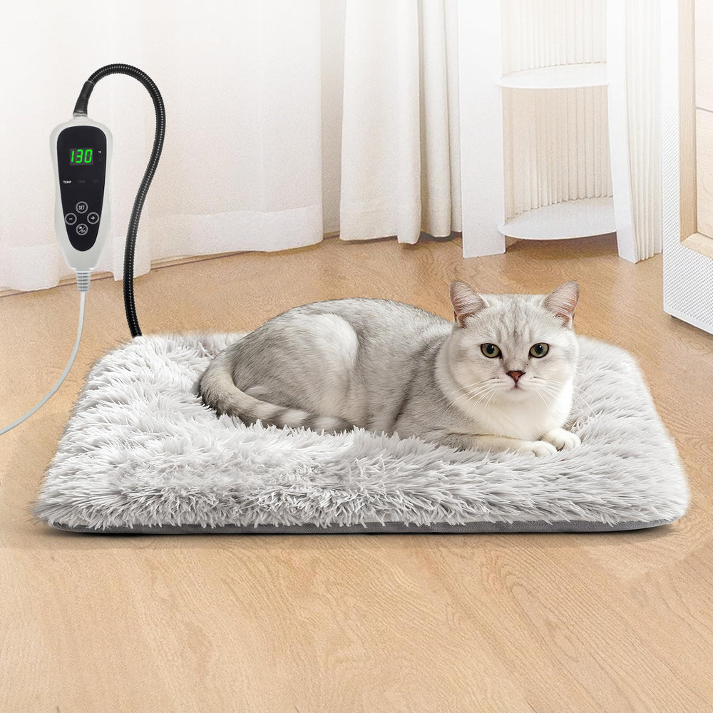 GOLOPET cat heating pad 17x13 full view shows generous warmth area for pets.