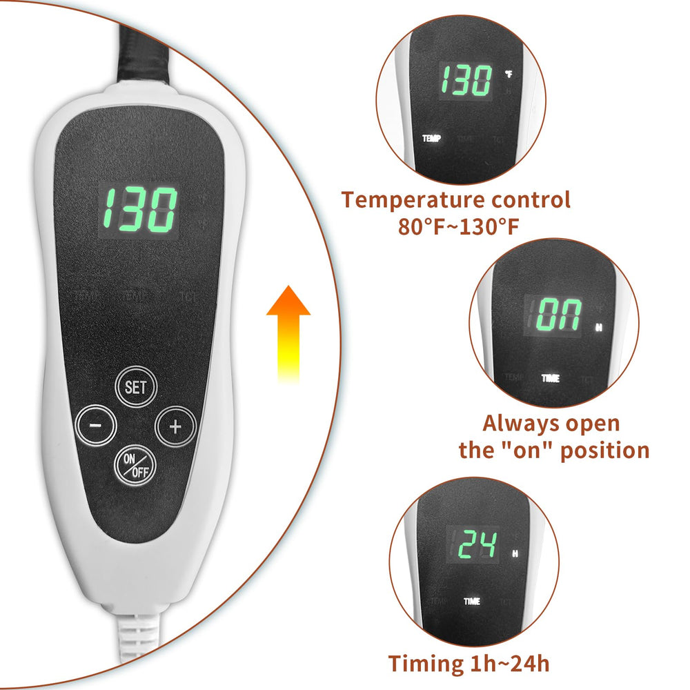 GOLOPET double spiral wires heat quickly for fast warmth.