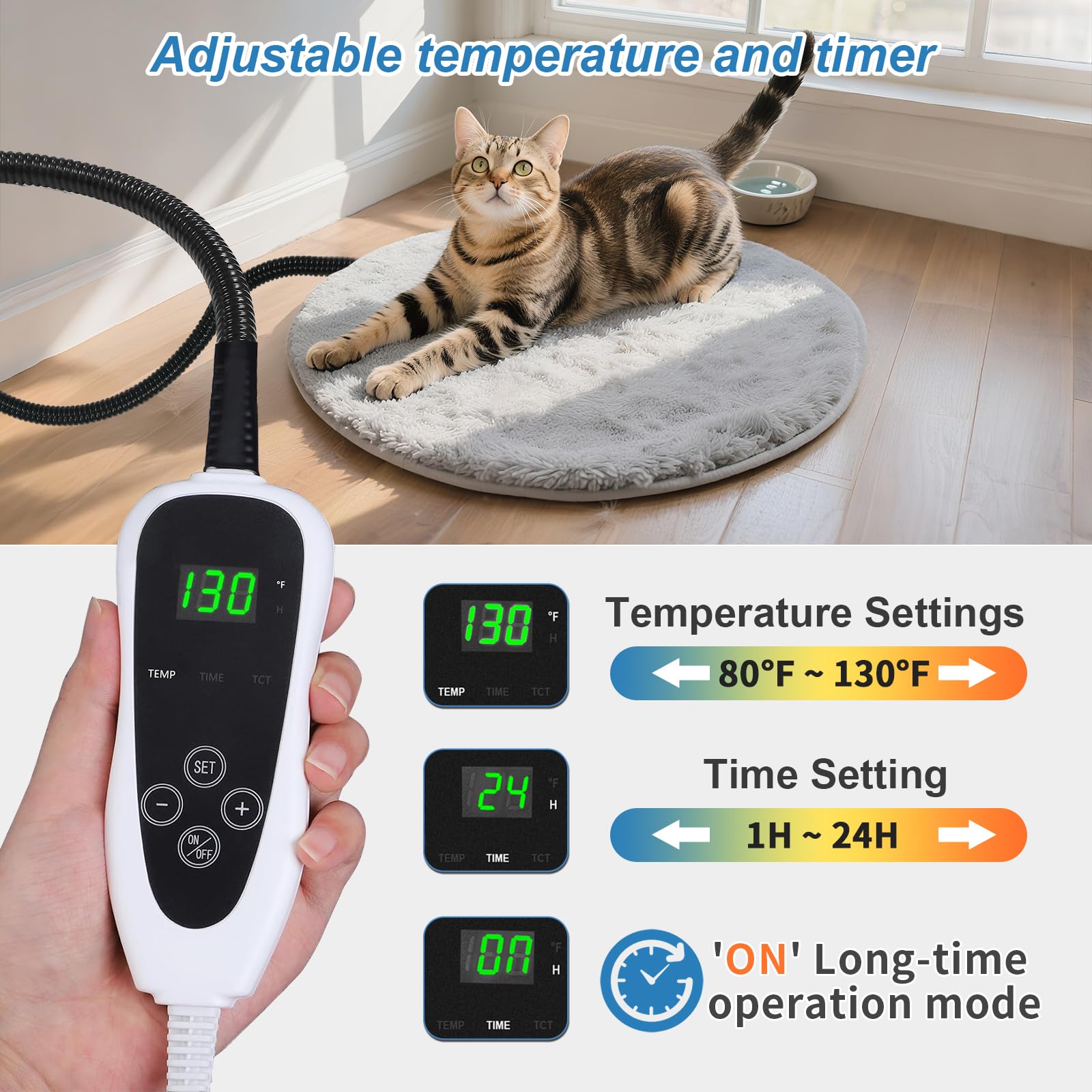 GOLOPET 8-layer safety design offers reliable warmth and pet protection.