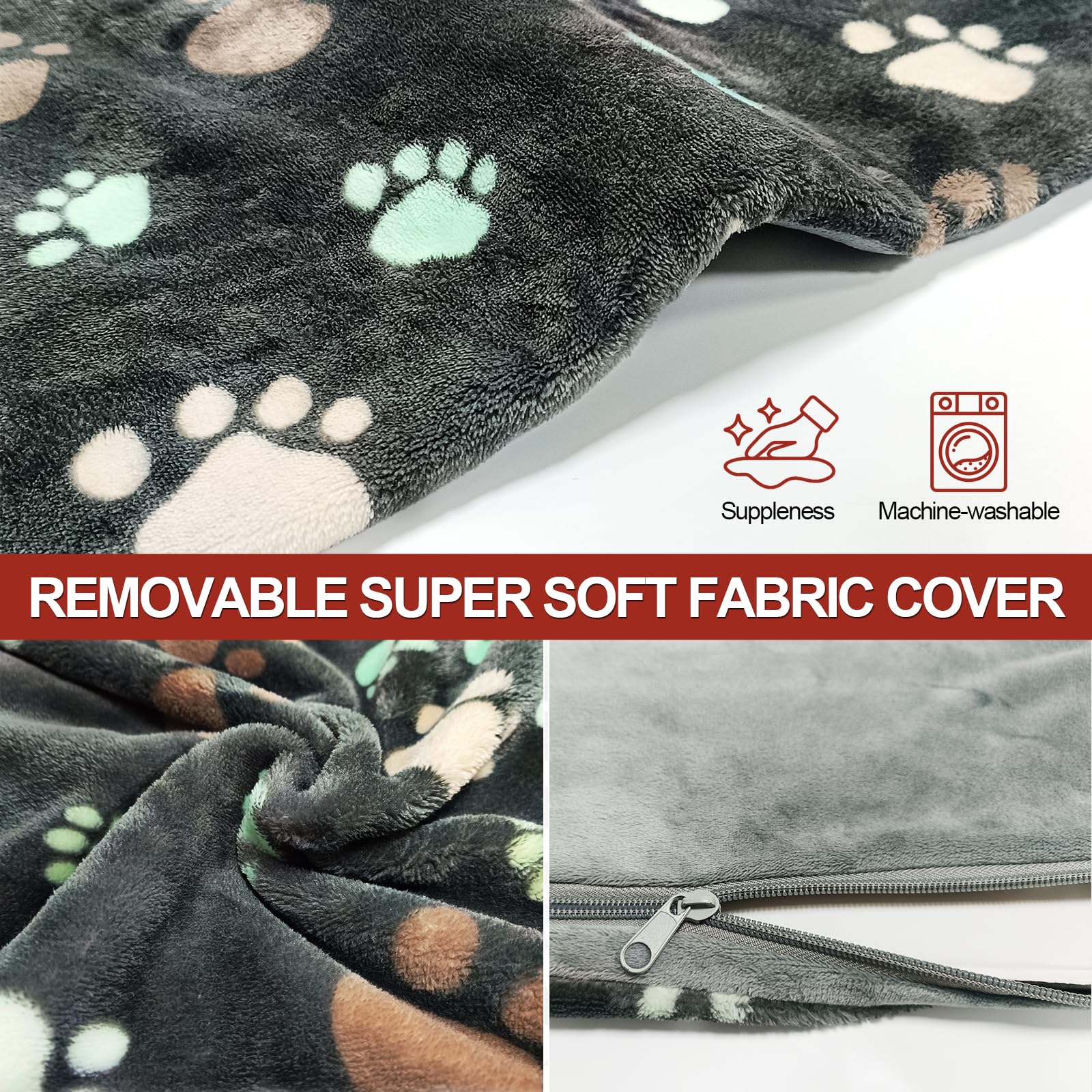 GOLOPET washable cover delivers easy cleaning and ongoing comfort