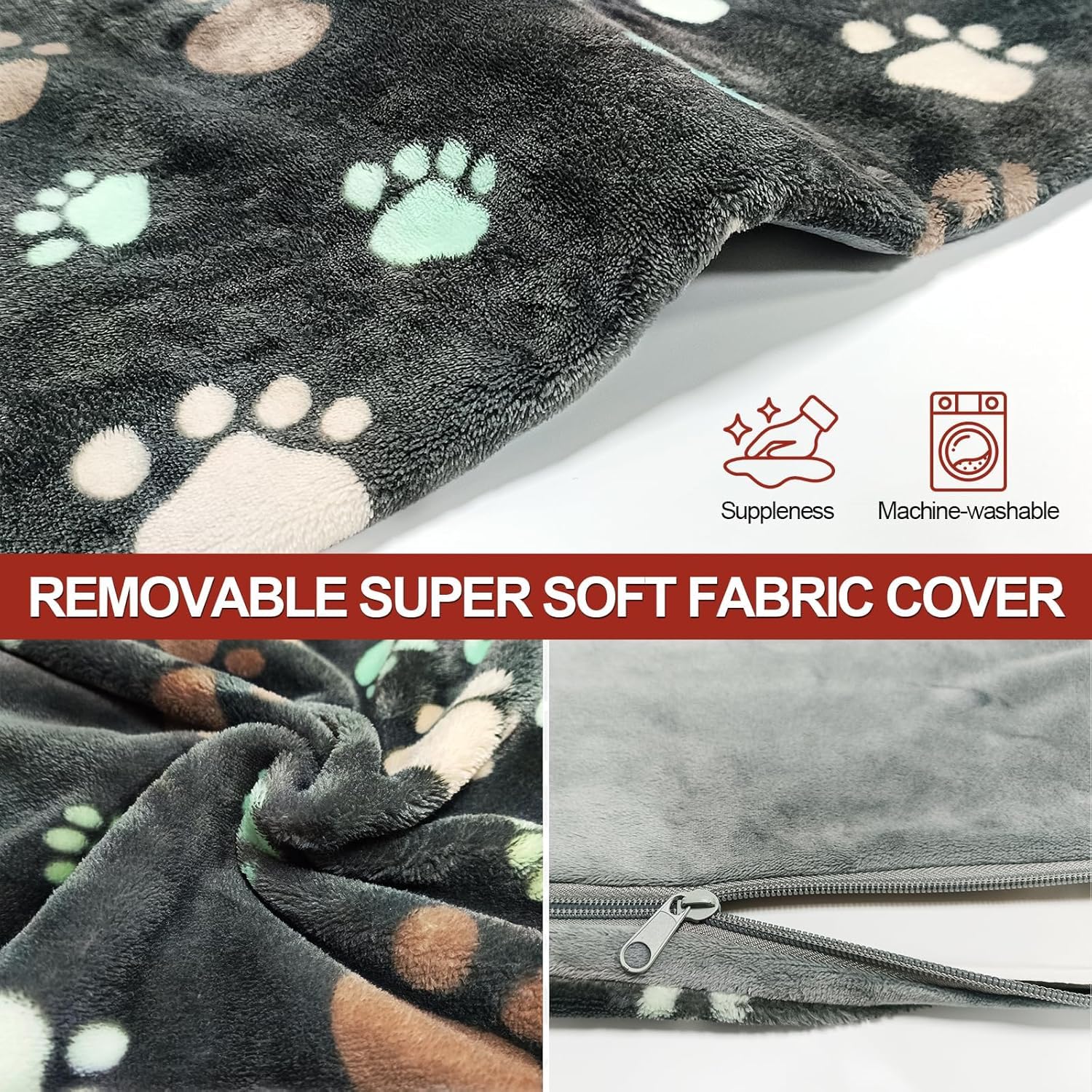 GOLOPET dog heating pad eight-layer safety design emphasizes internal warmth and safety