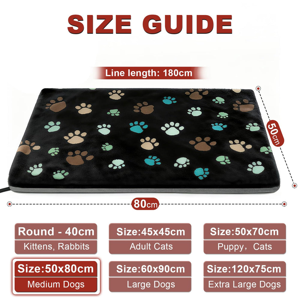 GOLOPET dog heating pad smart controller highlights adjustable temperature for customizable comfort
