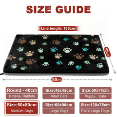 GOLOPET dog heating pad smart controller highlights adjustable temperature for customizable comfort