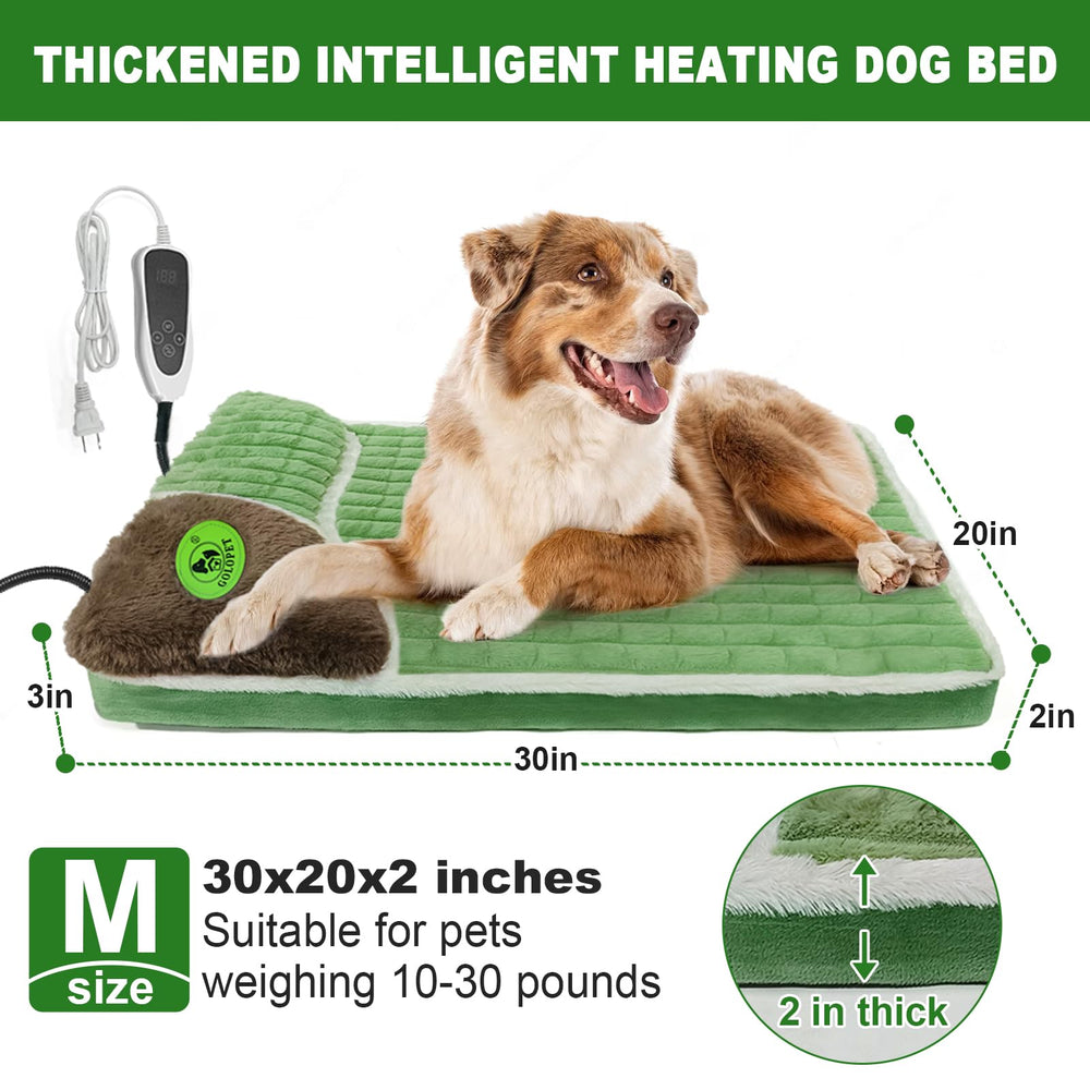 GOLOPET bed features contoured edges for head and neck support.
