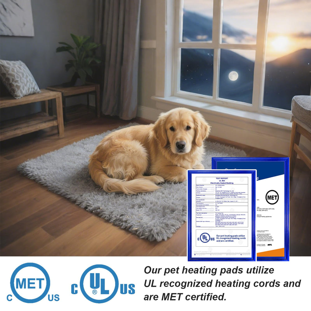 GOLOPET temperature range 80-130°F supports flexible warmth
