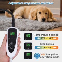 GOLOPET waterproof power-line protection underscores safe cable guarding during use.