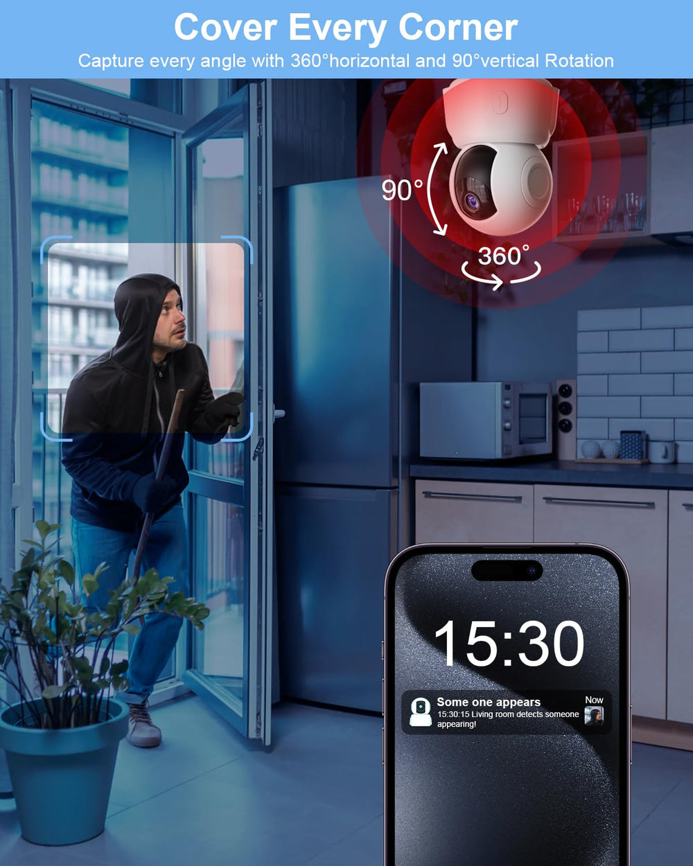 GOLSPARK cloud and microSD storage keeps footage secure.
