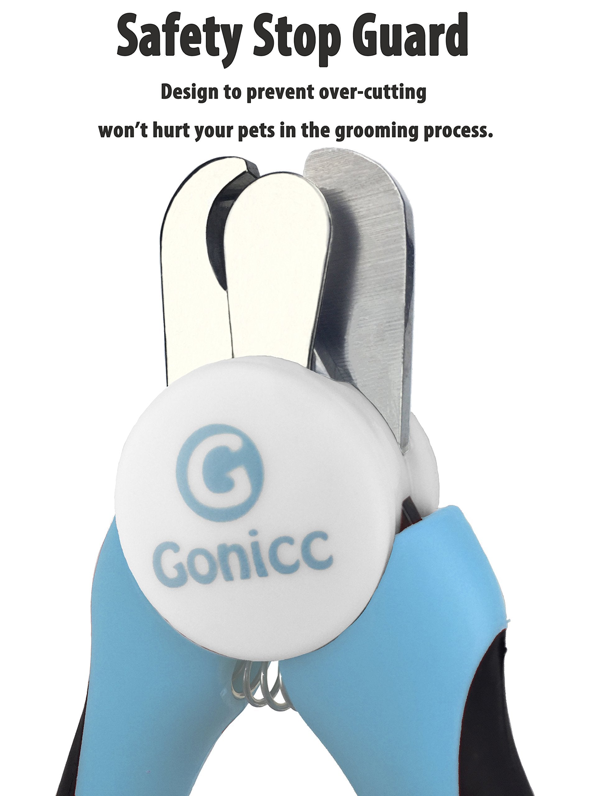 Gonicc nail clippers safety guard—helps prevent overcutting during nails.