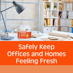 Gonzo Natural Magic odor-absorbing-gel kitchen-bathroom demonstrates fresher air in high-traffic spaces.