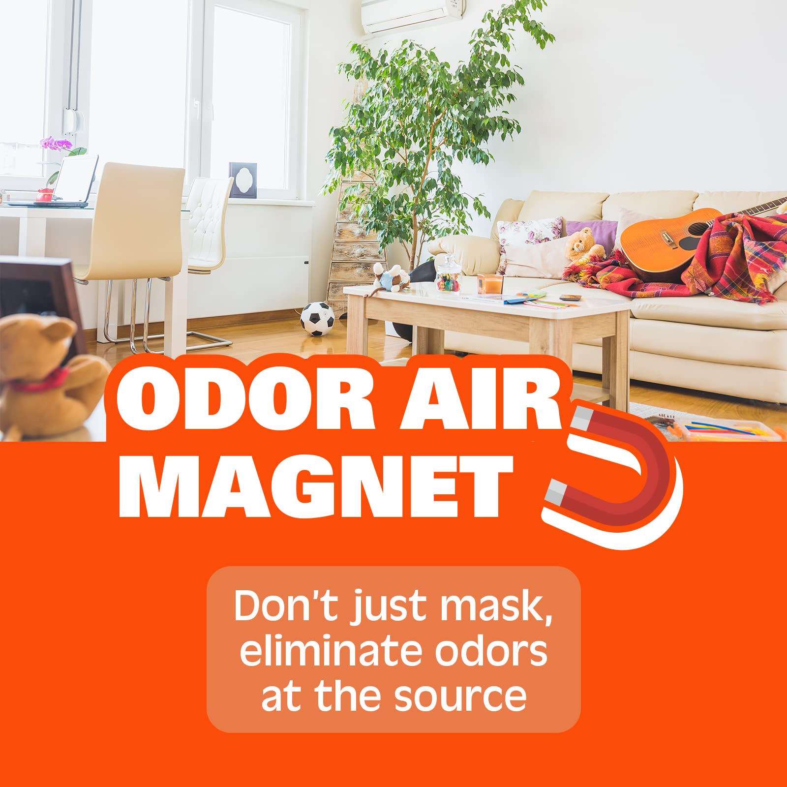 Gonzo Natural Magic odor-absorbing-gel office-space suggests continuous fresh scent in work areas.