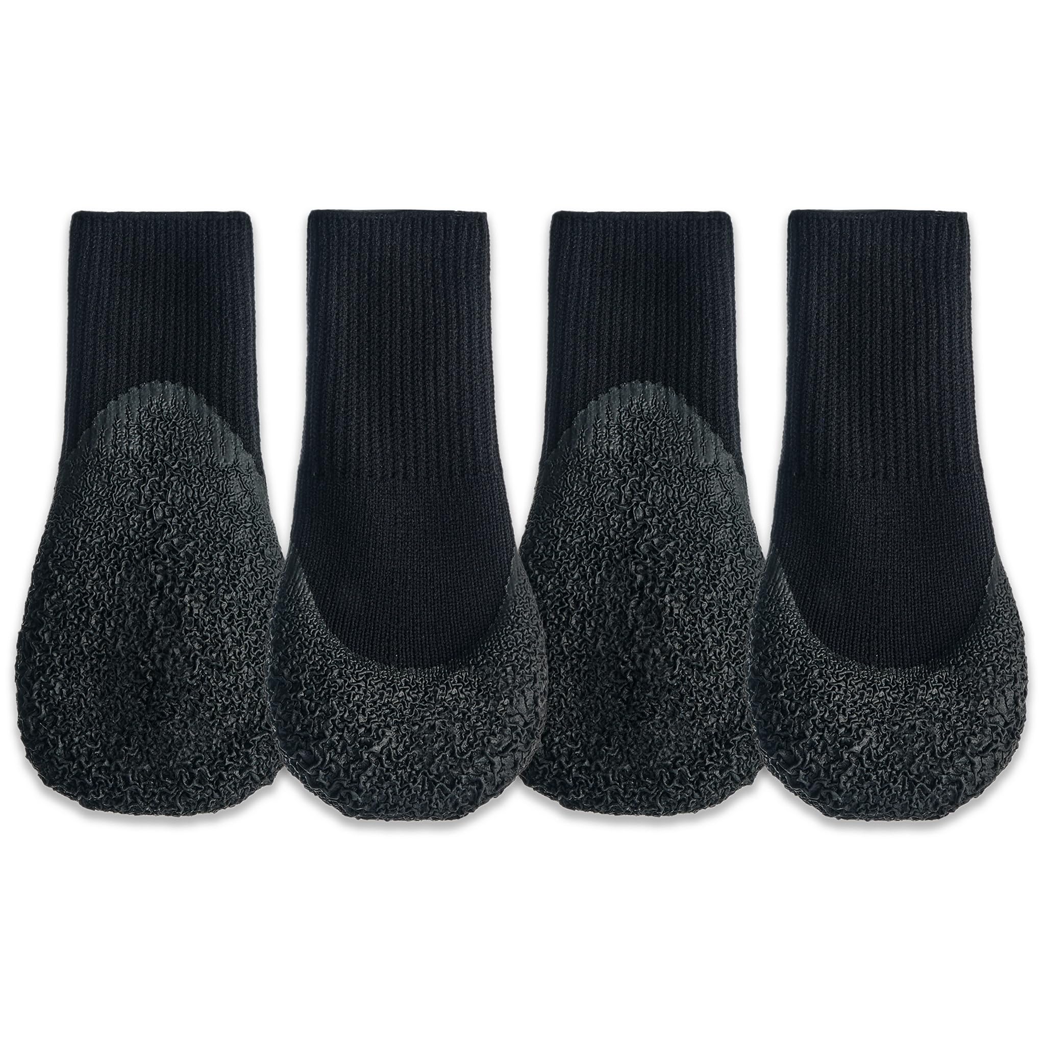 Goo-eez Lites Black S pack-front shows four snug boots for all-season paw protection