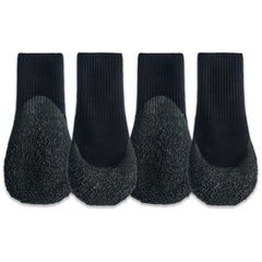 Goo-eez Lites Black S pack-front shows four snug boots for all-season paw protection
