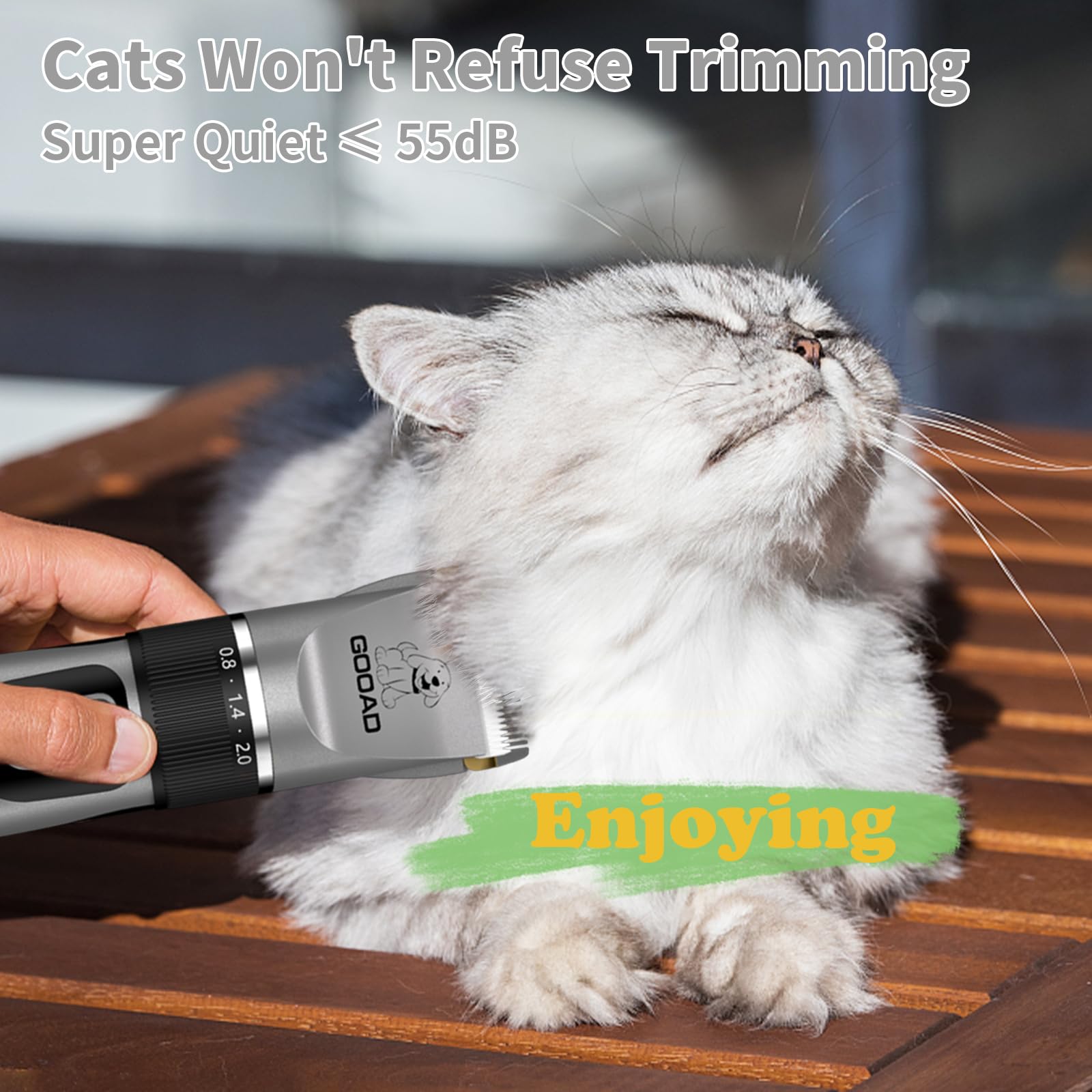 Gooad cat clippers travel case keeps tools organized for trips.
