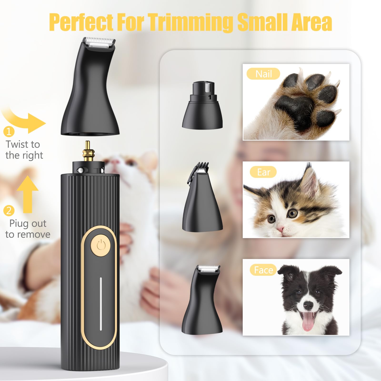 Gooad clipper cleaning brush and oil with dual chargers for maintenance
