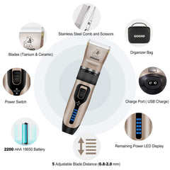 Gooad dog clippers narrow blade precision around paws and face