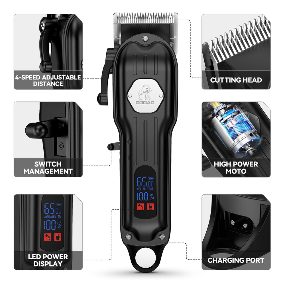 Gooad dog clippers removable blade feature for easy maintenance