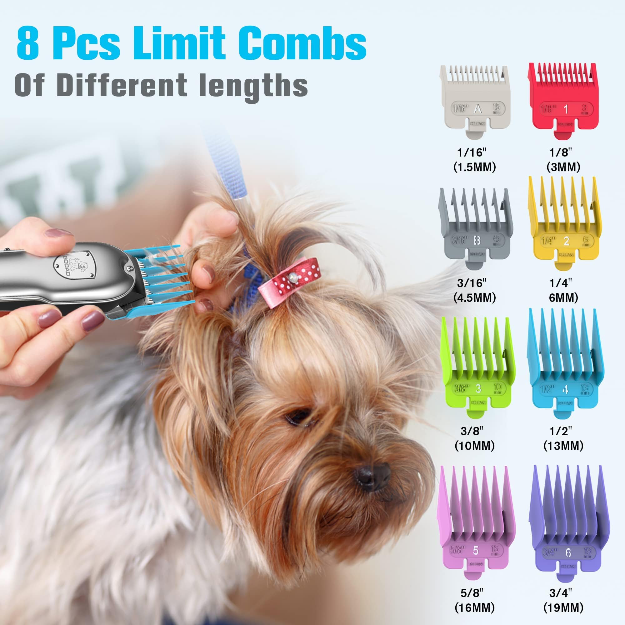 Gooad dog clippers safe design with rounded tips protects skin.