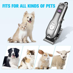 Gooad dog clippers stainless-steel blade provides durable sharp cuts.
