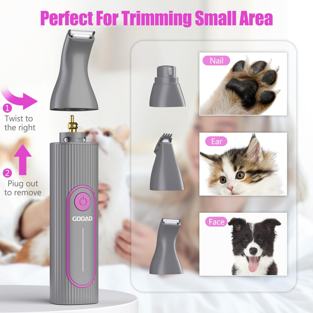 Gooad grooming kit accessories layout showcases comprehensive tools