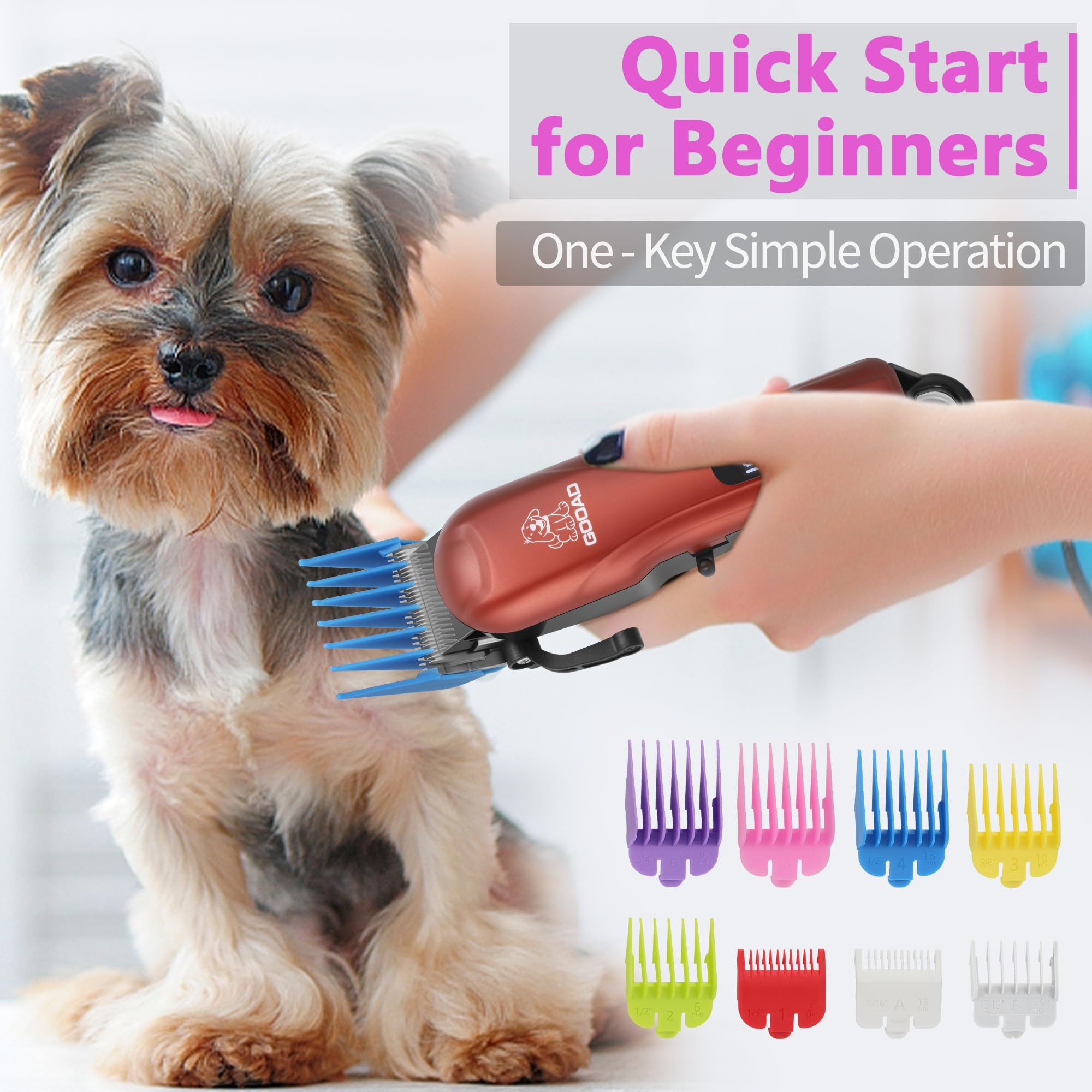 Gooad paw trimmer heads enable precise trimming around paws