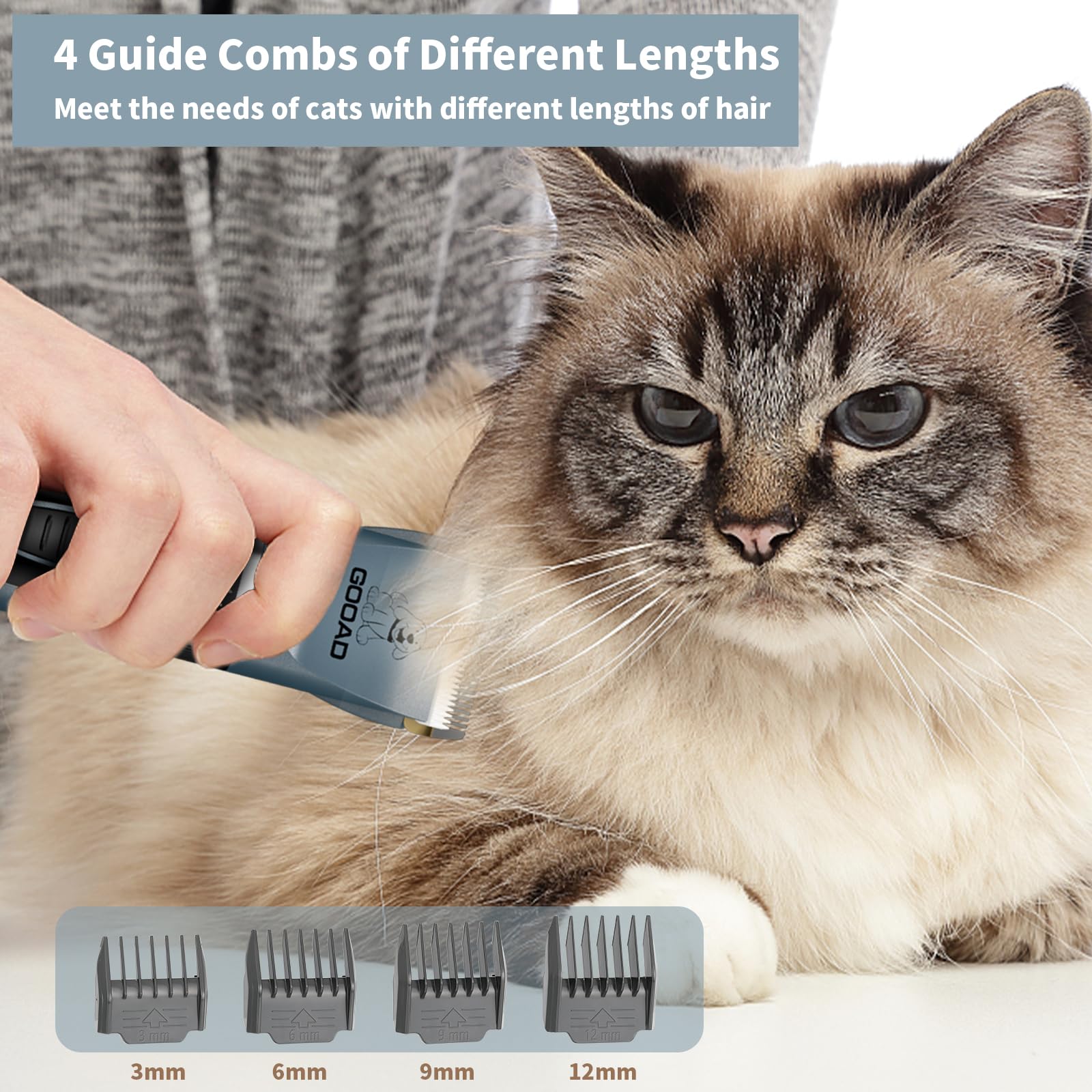 Gooad paw-trimmer travel kit blue for grooming on the go