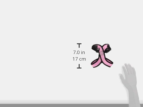Gooby Comfort X Harness pink D-ring back with pull-reduction design.