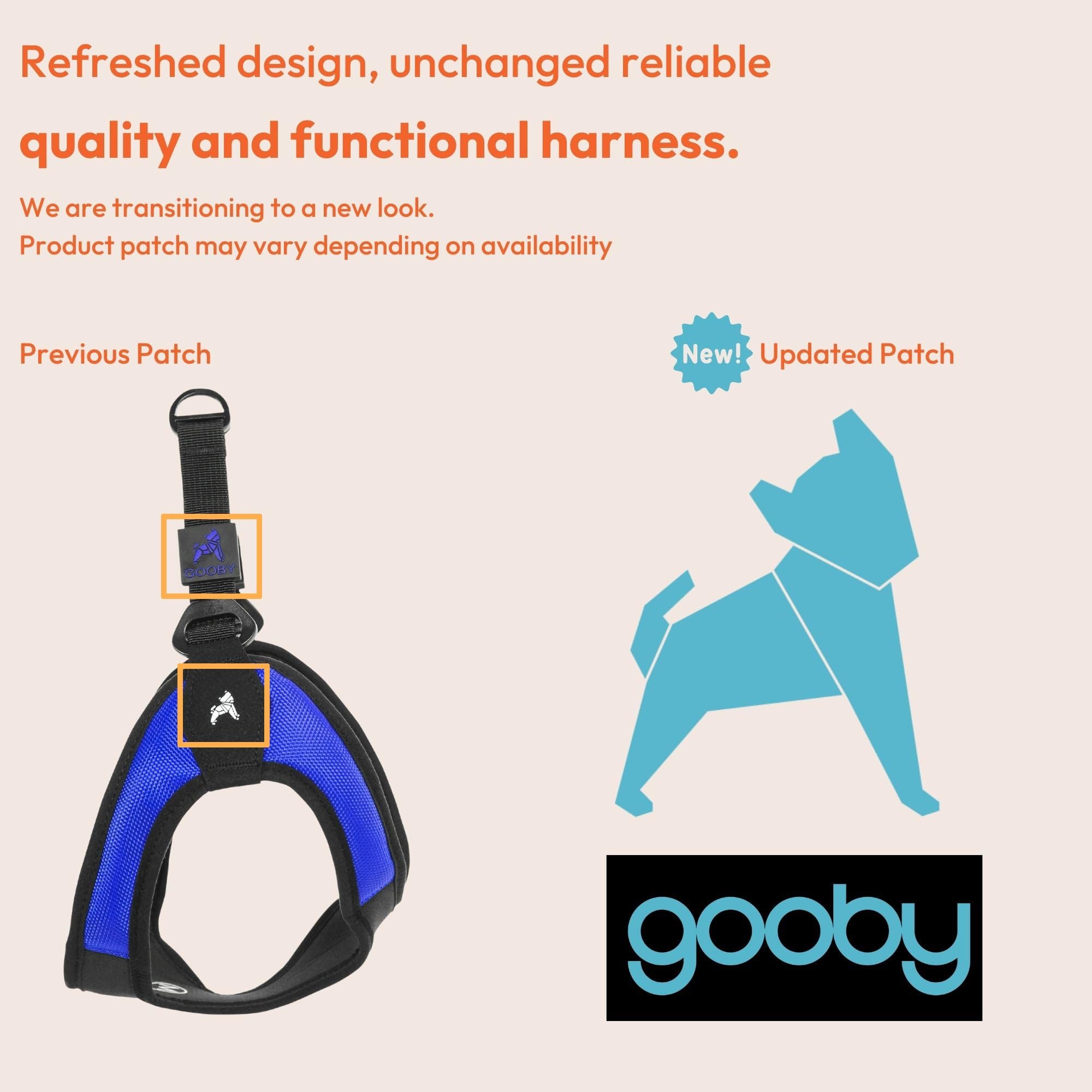 Gooby Escape Free Easy Fit black side view supports no-pull walking with chest-friendly design.