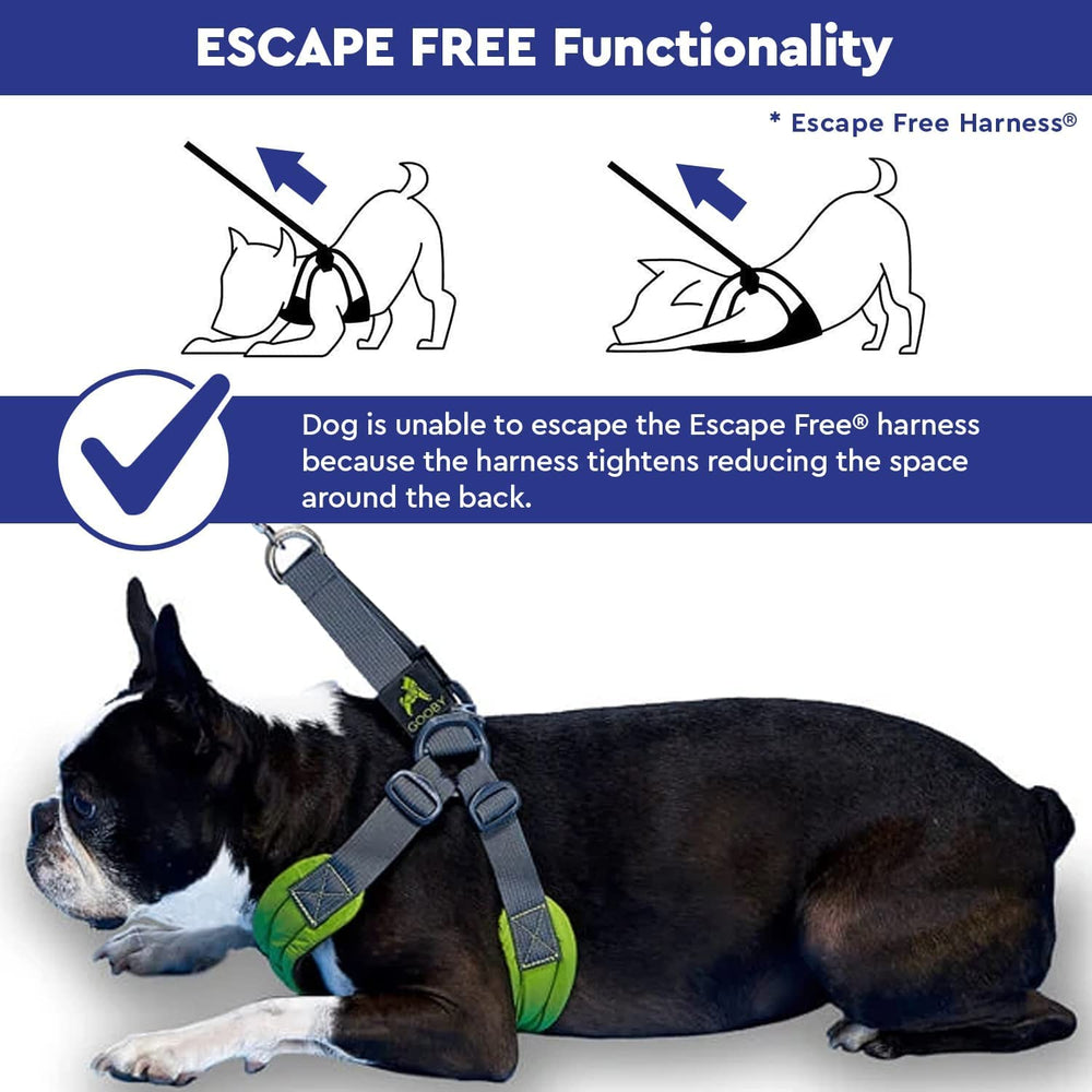 Gooby Escape Free Easy Fit blue small size range includes dogs up to 35 pounds
