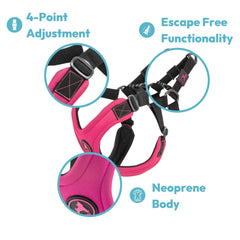 Gooby neoprene padded material closeup for comfort during walks