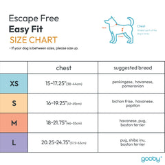 Gooby Step-in design pink harness demonstrates easy on/off for quick outings
