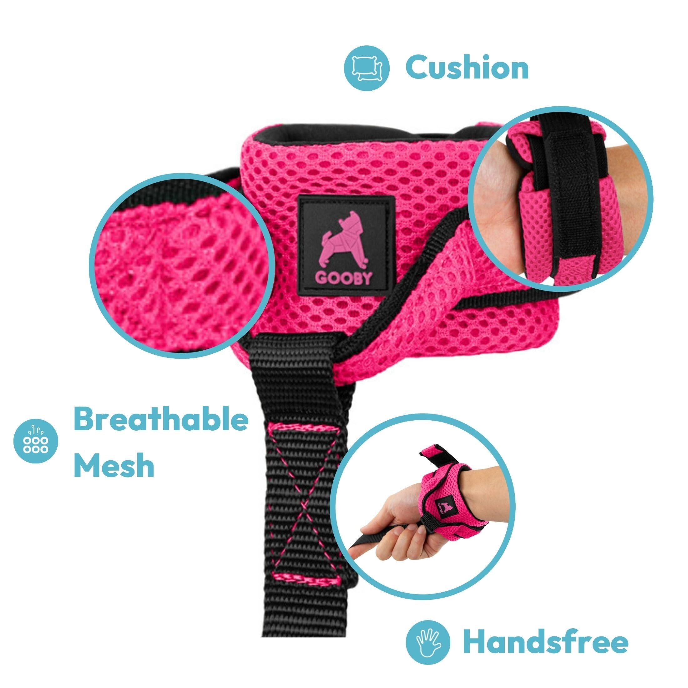 Gooby wrist band surfer leash elastic band close-up showing secure wrist fit