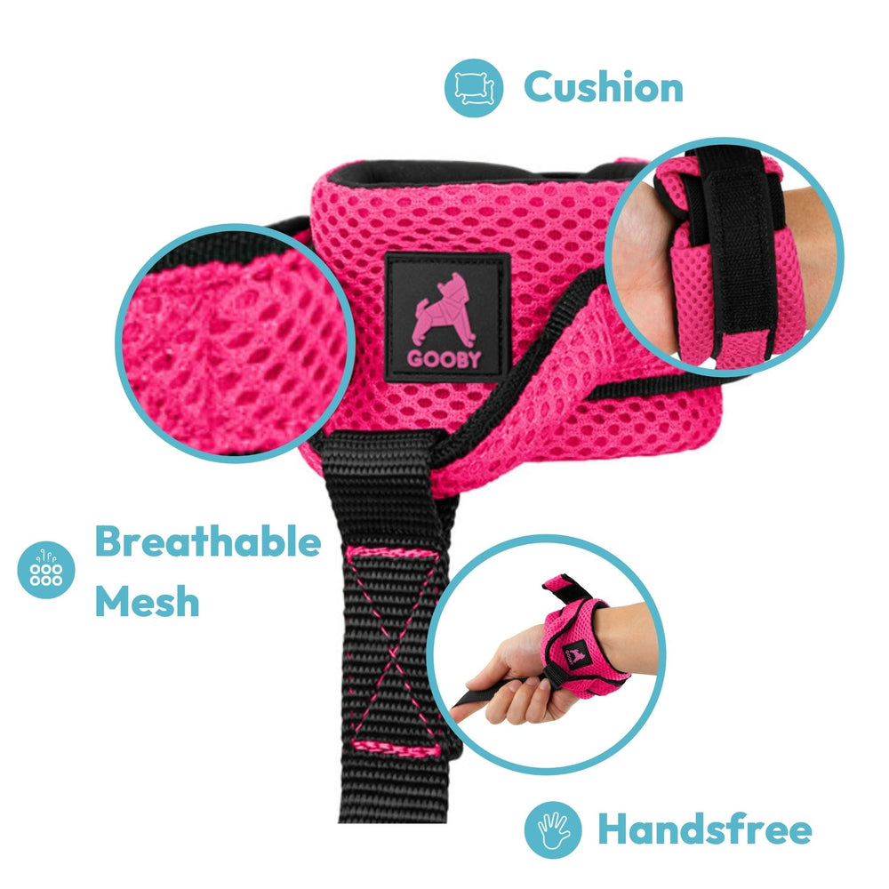 Gooby wrist band surfer leash elastic band close-up showing secure wrist fit