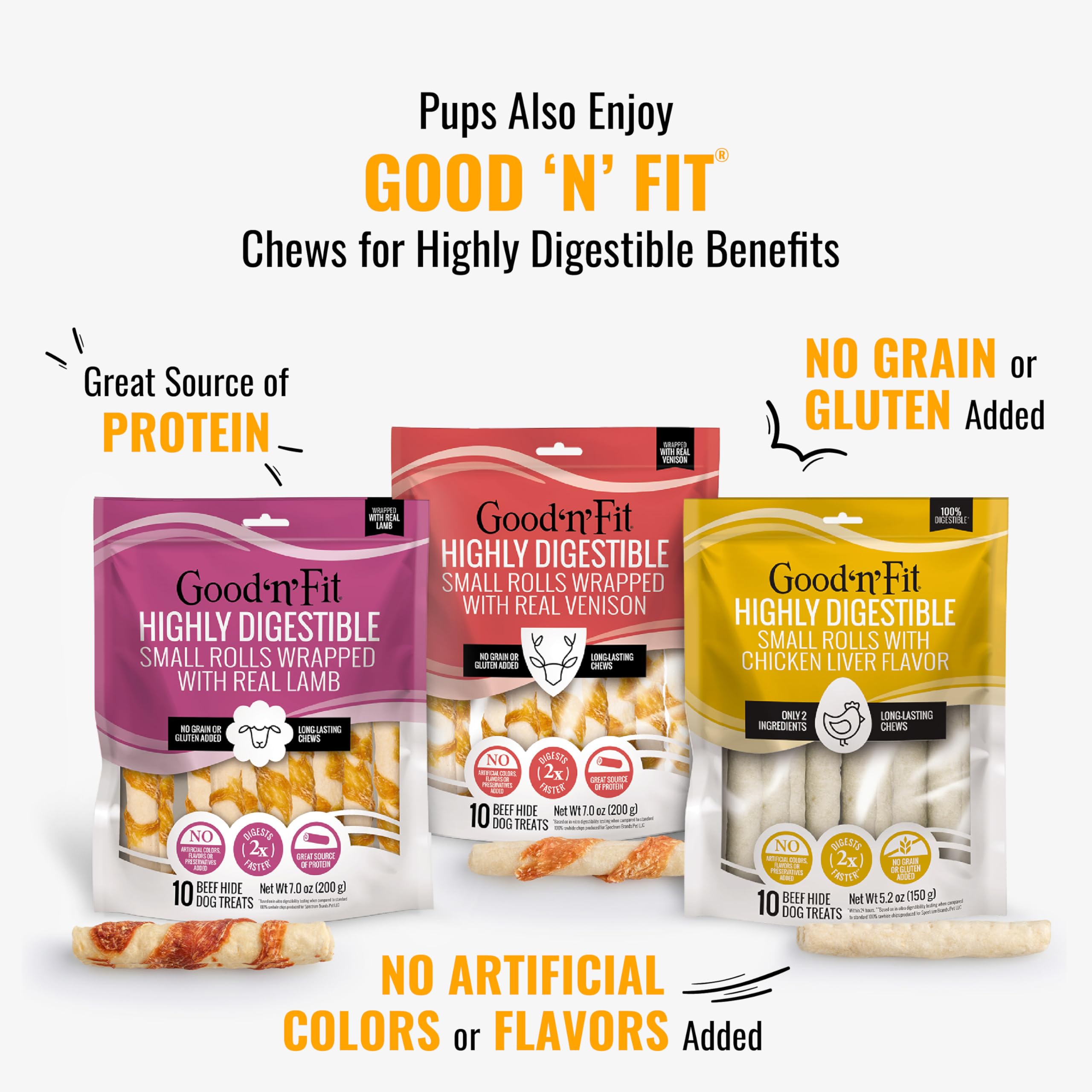 Good 'n' Fun Triple Flavor Kabobs chews potential tartar-control through chewing.