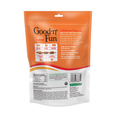 Good 'n' Fun Triple Flavor Kabobs rawhide piece ready for chewing and play