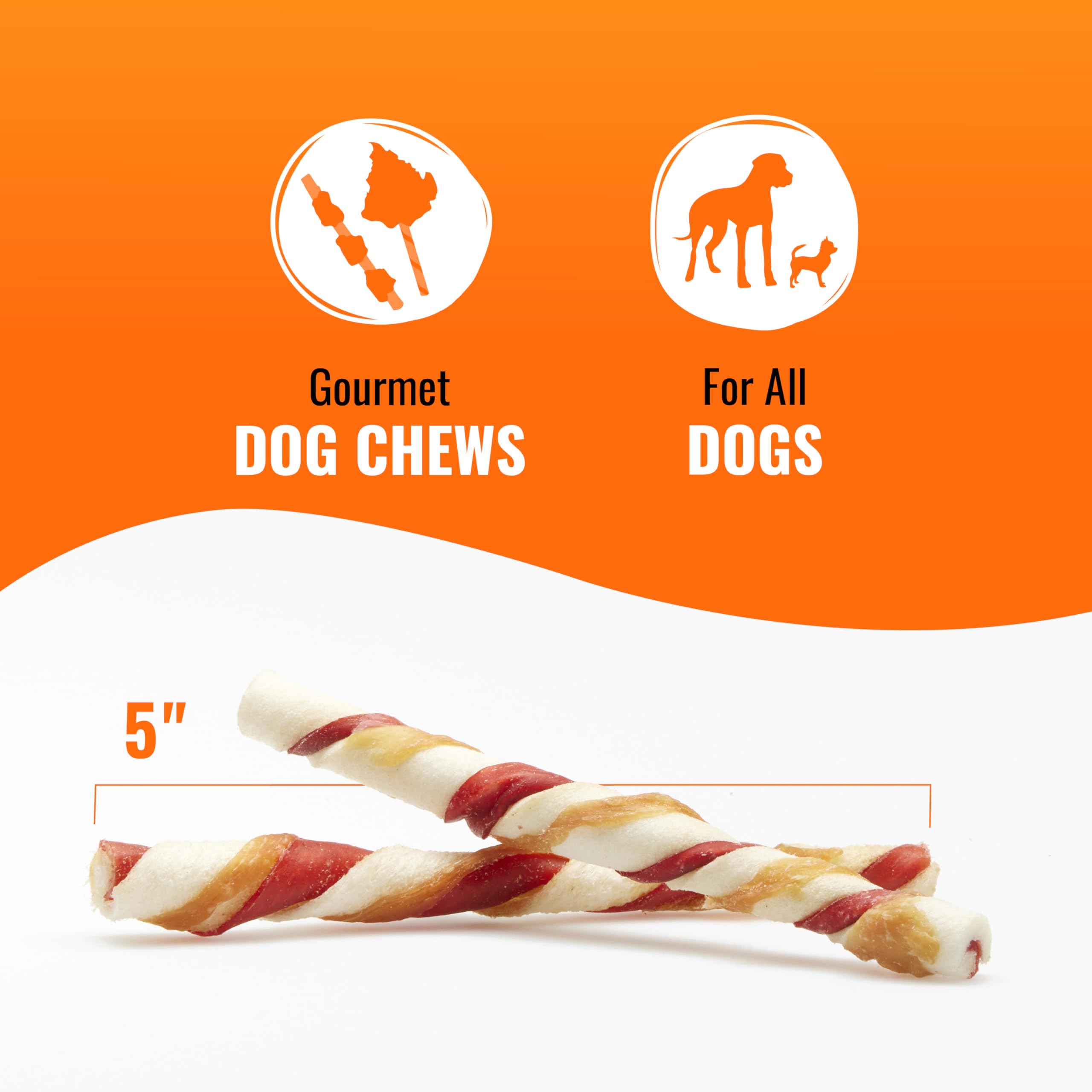 Good 'n' Fun Triple Flavor Twists ingredients-beef-pork-chicken image highlights protein-rich blend