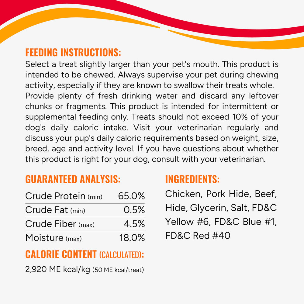 Good ‘n’ Fun Triple Flavor Wings chew protein-rich snack—supports dog chewing.