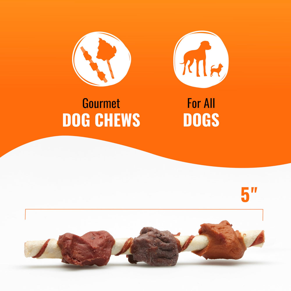 Good'n'Fun 3-pack display demonstrates value and extended chewing sessions