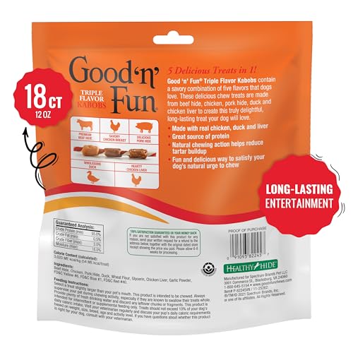 Good'n'Fun meat chunk detail reveals real meat centers to entice dogs