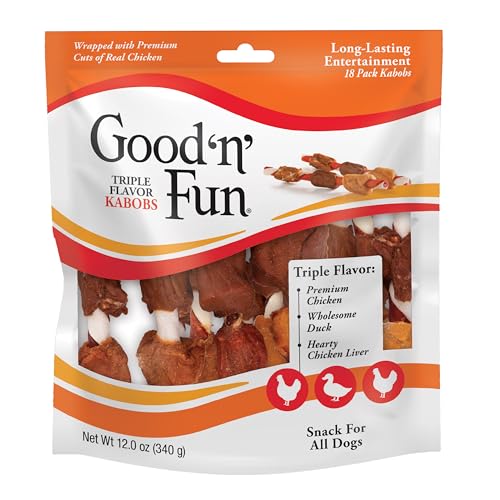 Good'n'Fun resealable bag image highlights freshness and convenient storage for treats