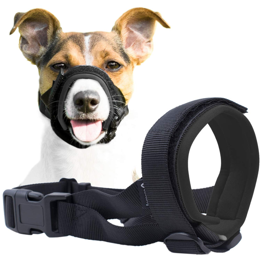 GoodBoy Gentle Muzzle Guard measurement guide helps ensure a precise, comfortable size.