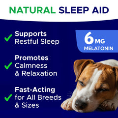 GOODGROWLIES melatonin dog-chews bottle emphasizes easy night-time routines
