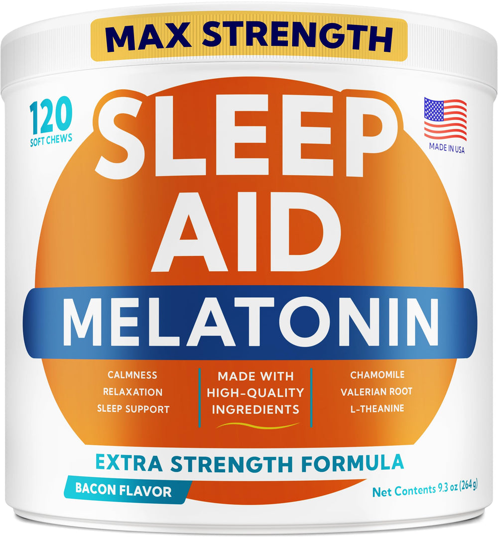 GOODGROWLIES melatonin dog-chews packaging calming bites for restful night