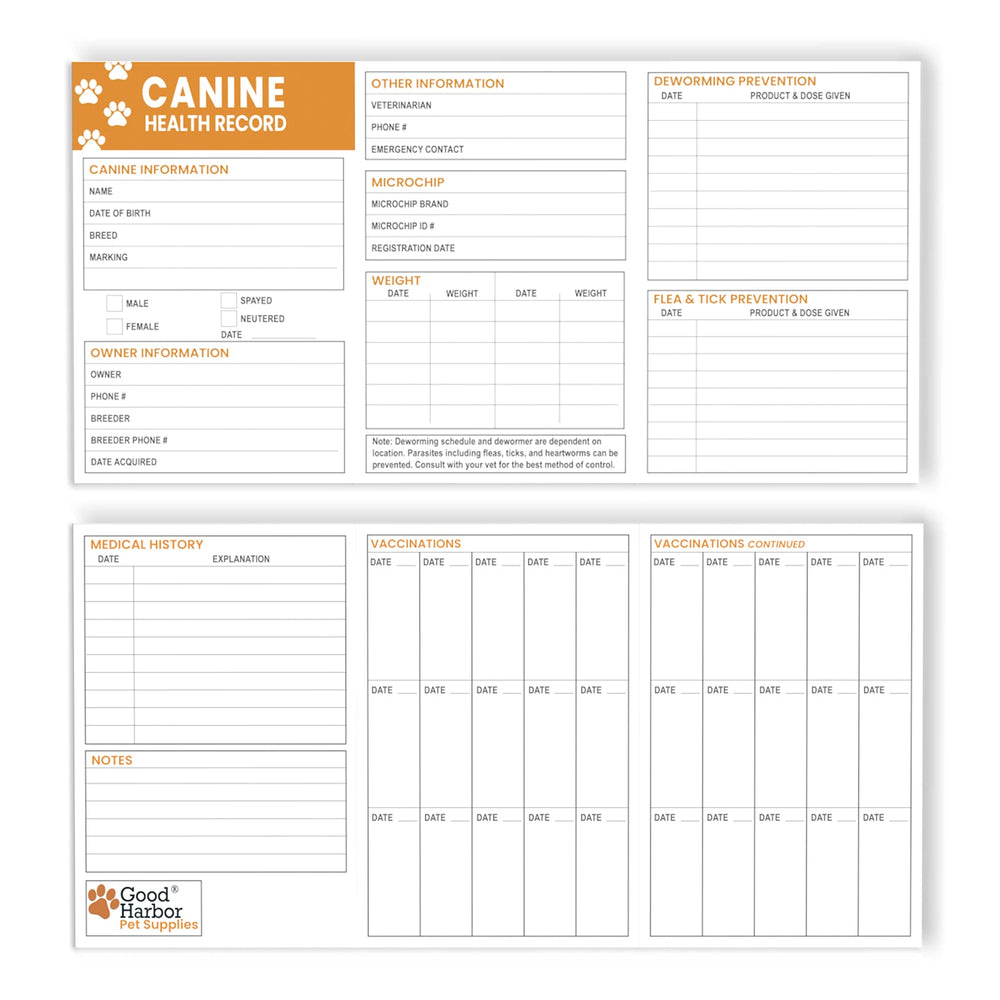 Good|Harbor vet appointments and weights section for visit notes