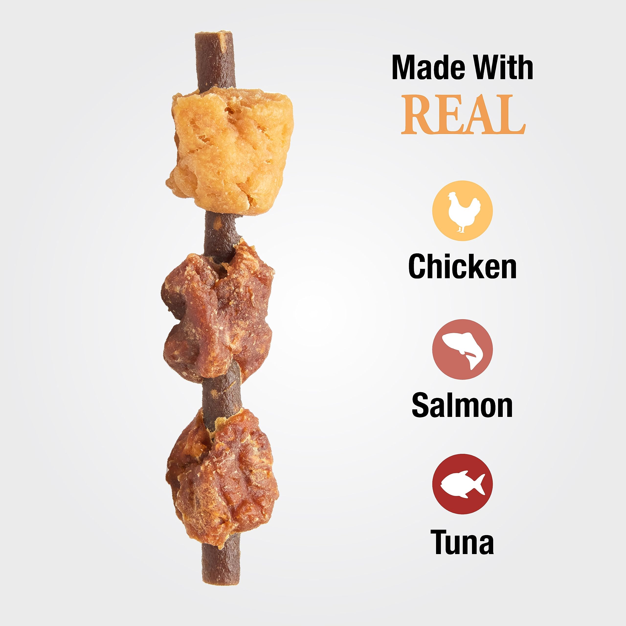 Packaging closeup for Good'n'Fun Kabobs emphasizes no artificial flavors