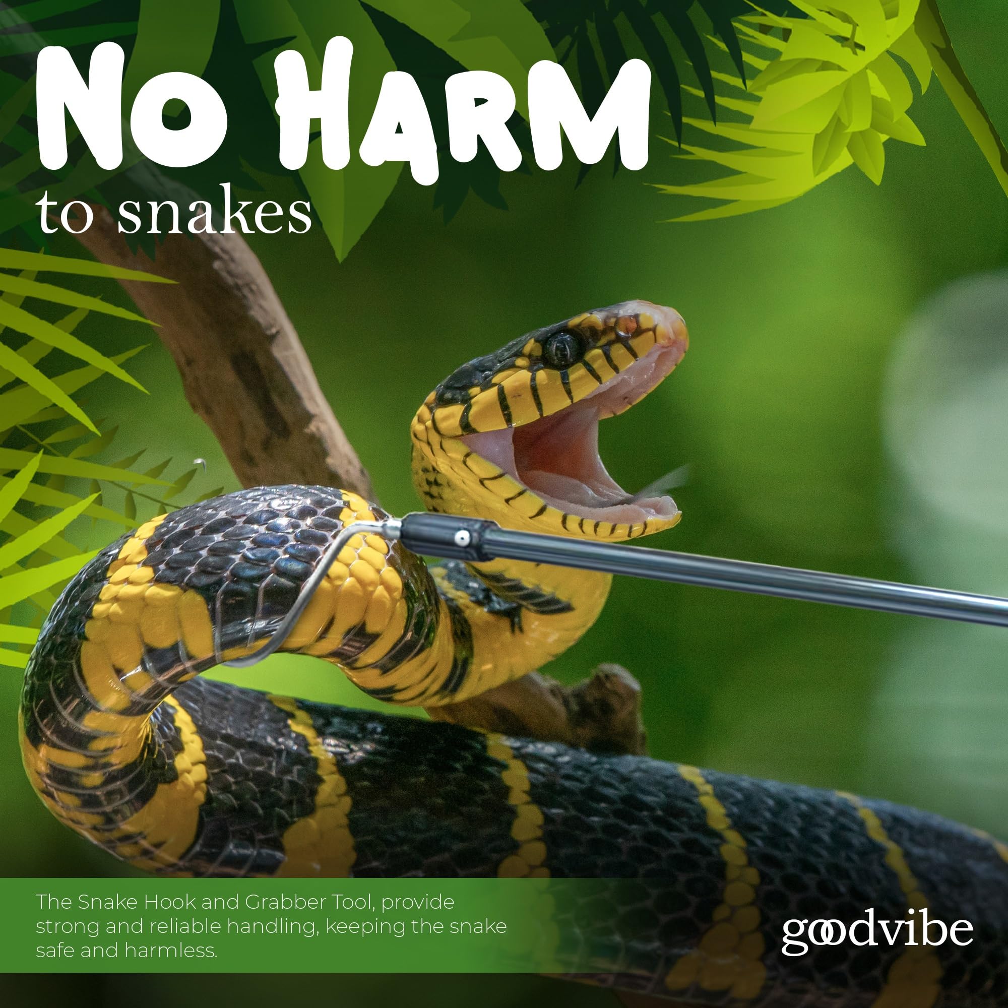 goodvibe heavy-duty-snake-stick durable tool for tough outdoor snake removal tasks