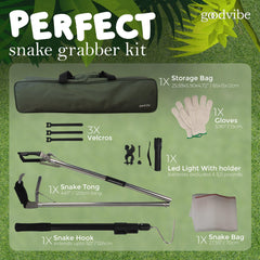 goodvibe long-grabber-snake-tongs shown in action for distant reach and control