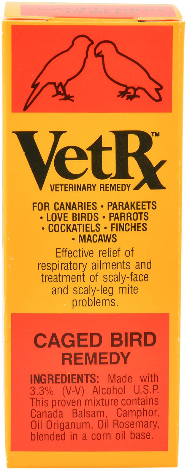 Goodwinol Vet Rx para aves, botella-2oz, alivia la congestión y mejora la respiración.