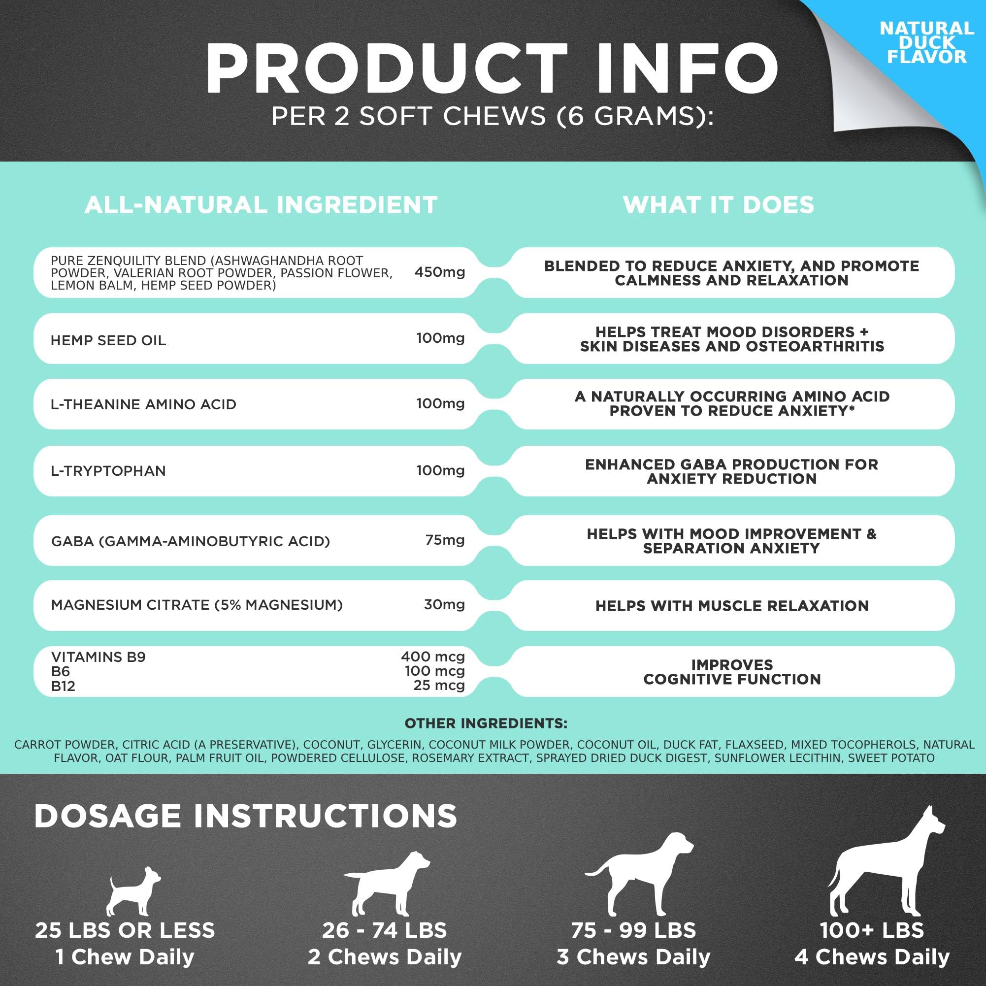 Googipet Daily Hemp Calming Chews USA facility label: GMP safety standards
