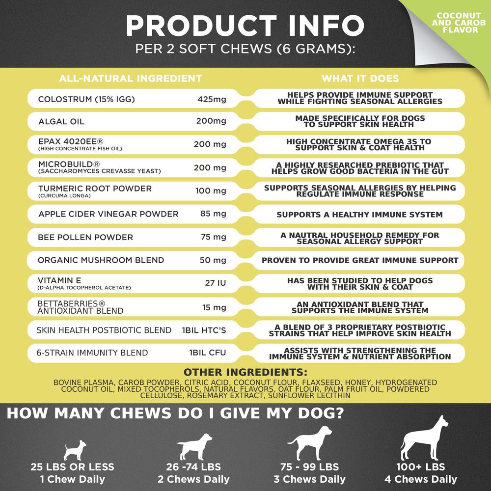 GOOGIPET chews probiotic blend pouch promotes normal gut flora for itch relief